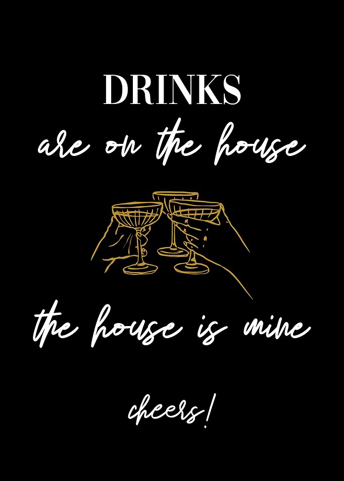 Funny Home Bar Cocktail Art