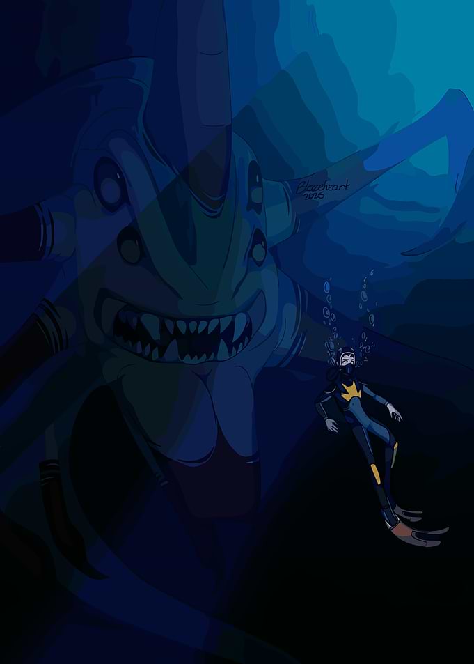 Scuba Diver Encounters Leviathan