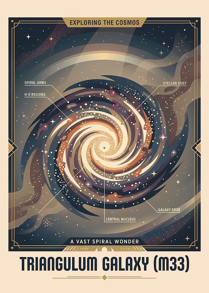 Triangulum Galaxy (M33) Poster