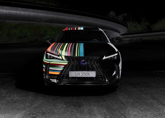 Lexus UX 250h with Colorful Stripe Decal