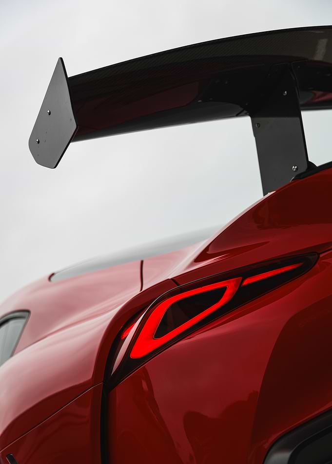 Rear-end shot of MK5 Supra