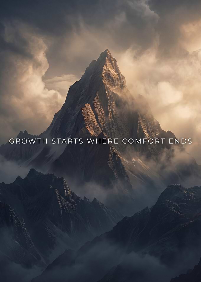 Growth Inspirational Quote Art Poster
