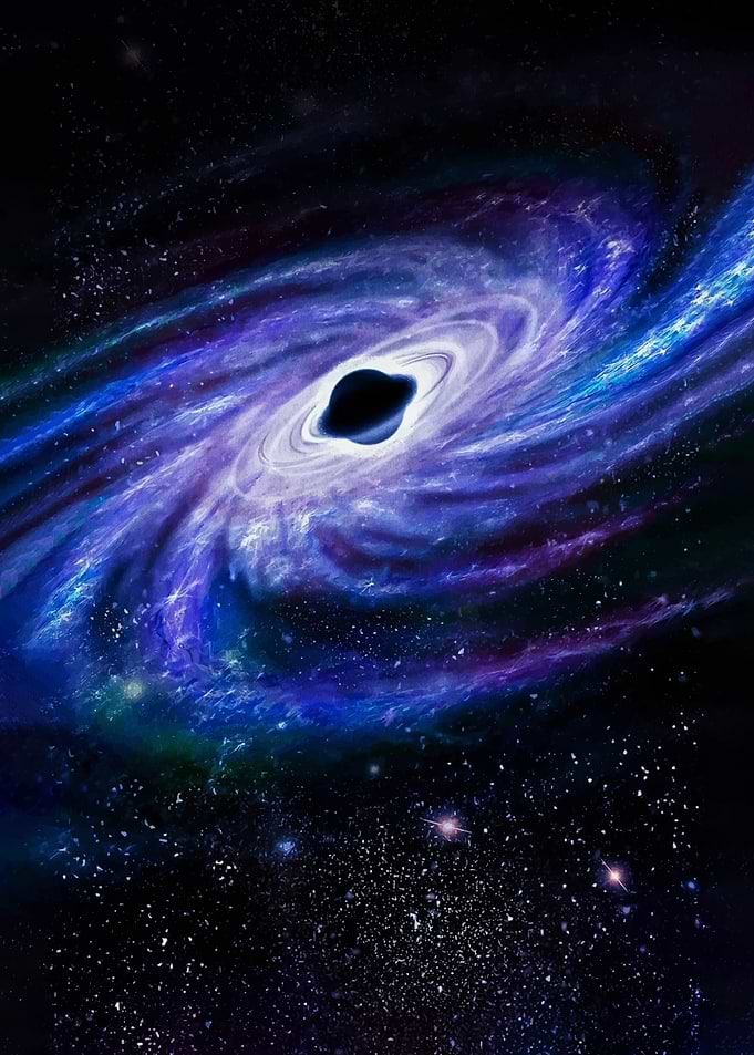Black Hole Galaxy Swirl