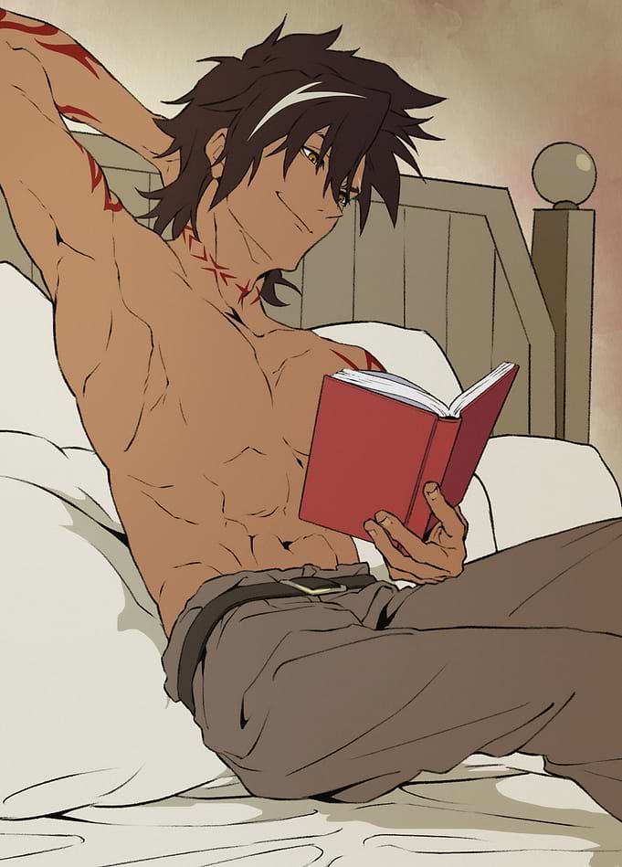 Relaxed Xylo Reading a Book