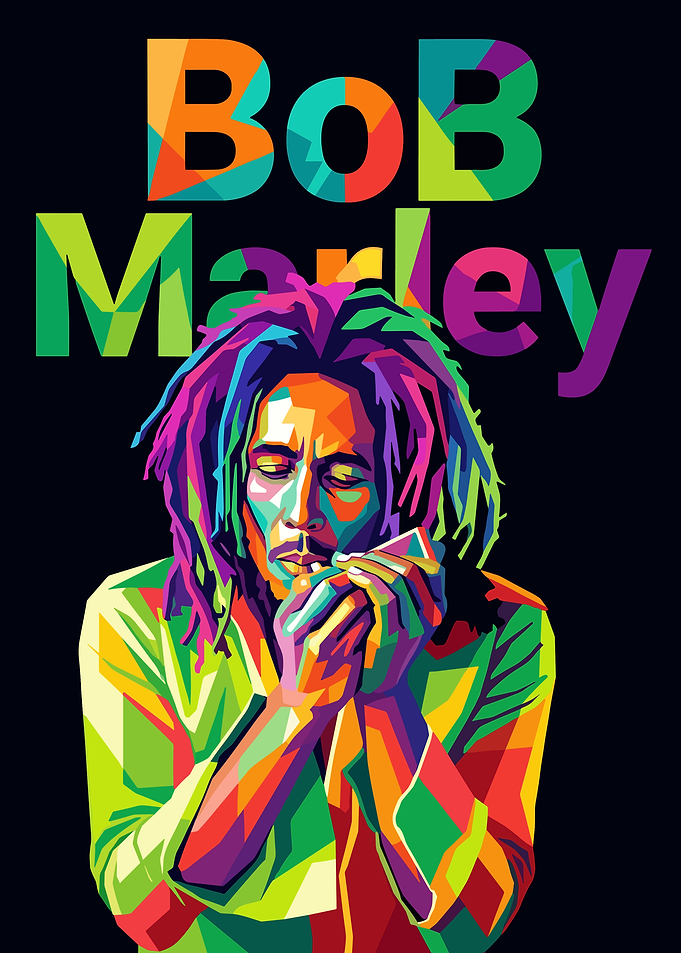 Bob Marley Pop Art Portrait