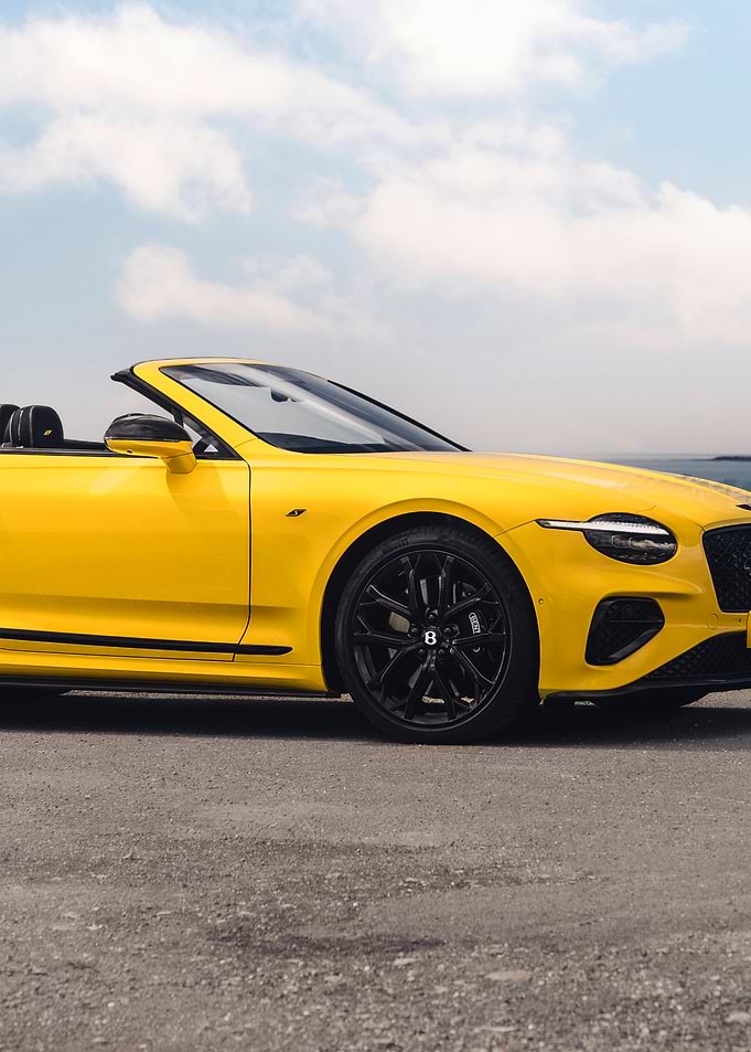 Yellow Bentley Convertible