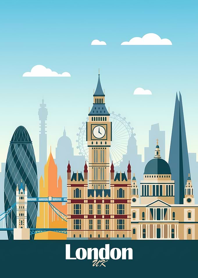 London Skyline Illustration