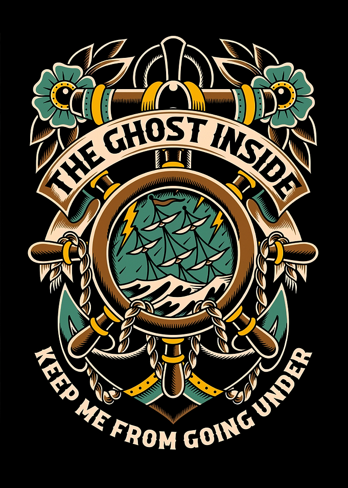 The Ghost Inside Ship Anchor Art