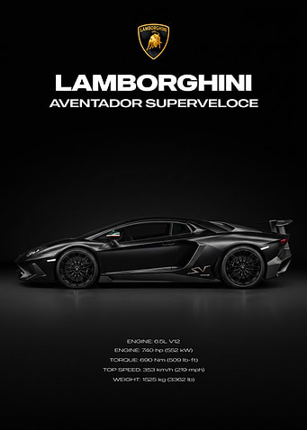 Lamborghini Aventador SV Side Profile