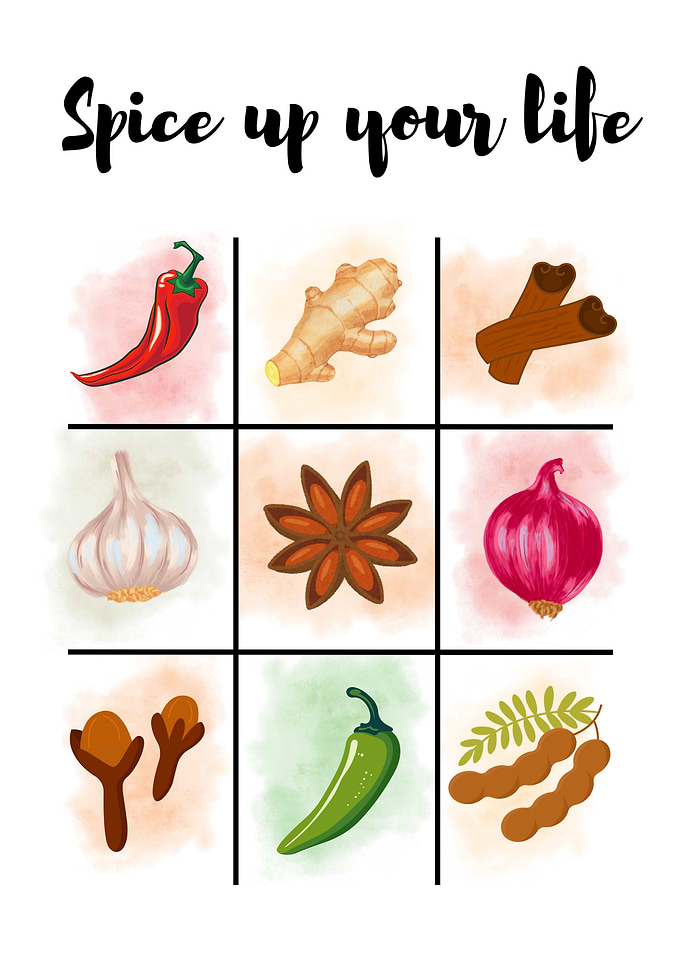 Spice Up Your Life Tic-Tac-Toe
