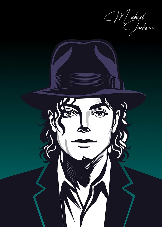 Michael Jackson Portrait with Fedora