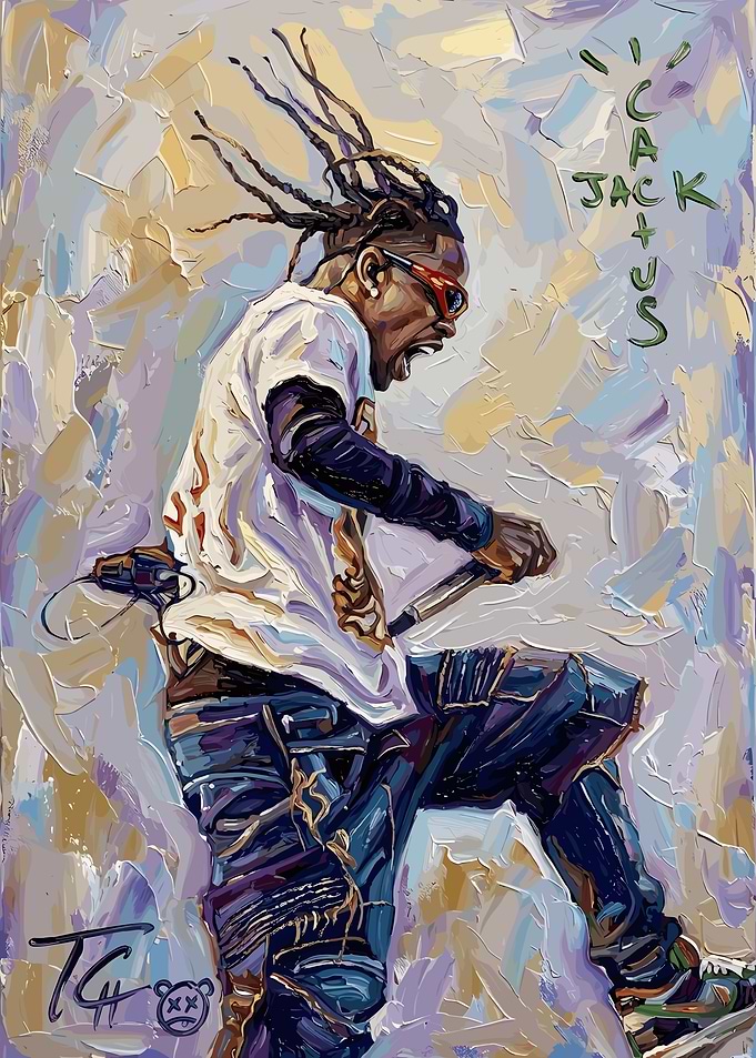 Travis Scott Cactus Jack Painting