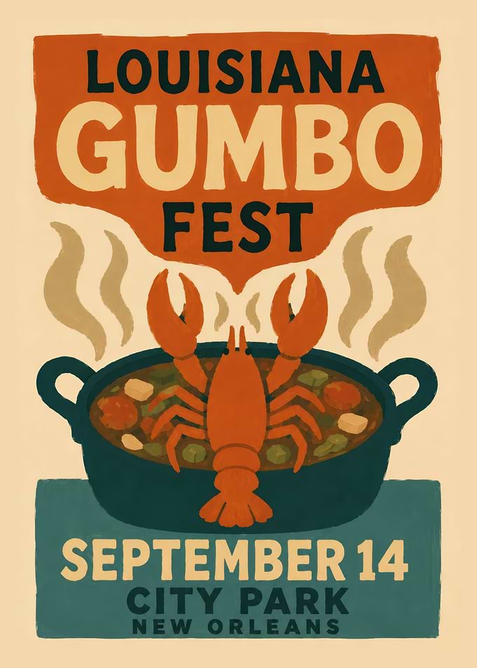 Louisiana Gumbo Fest Poster
