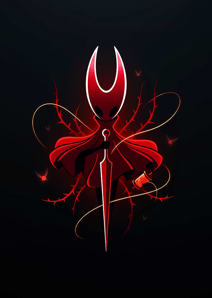 Hollow Knight Silksong Hornet Minimalist
