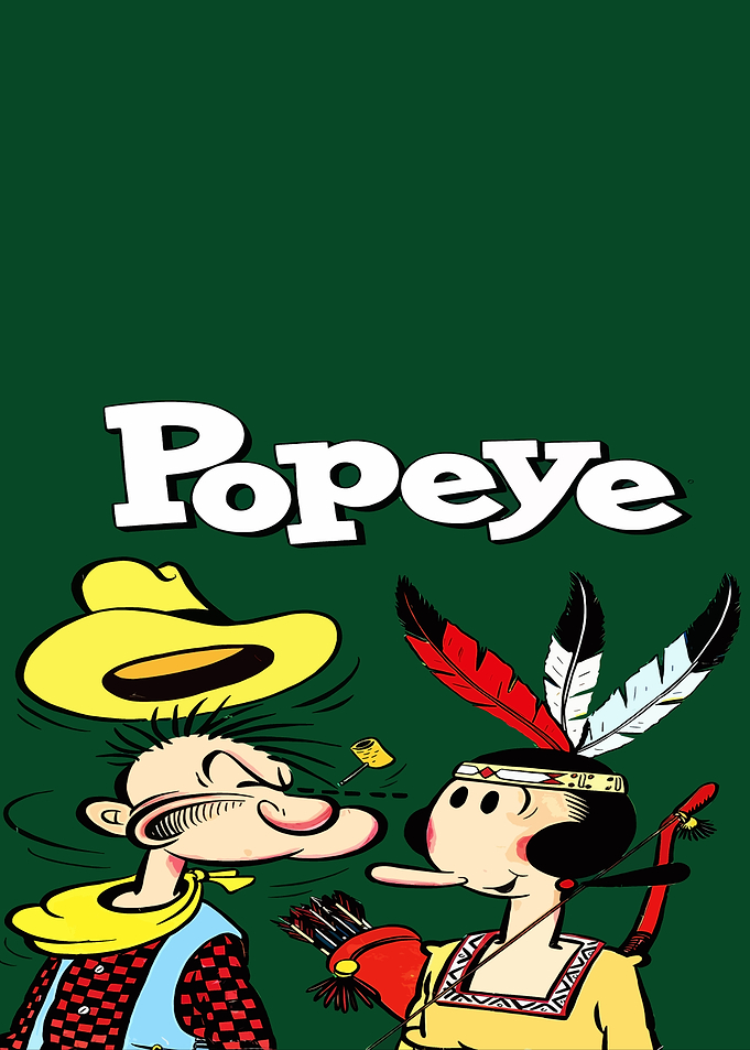 Popeye Characters Confrontation