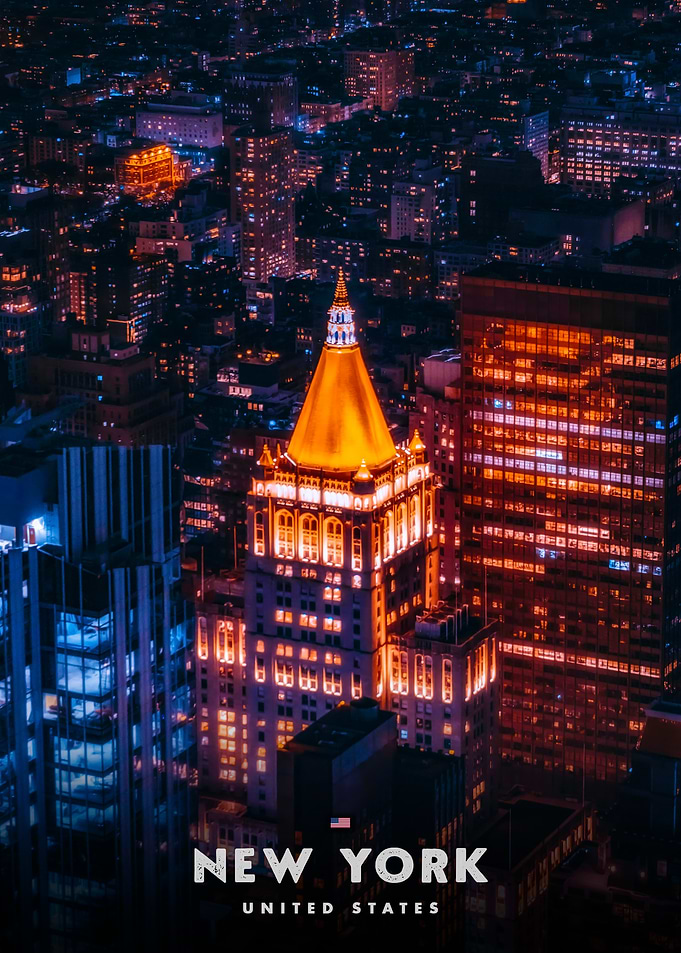 New York City Skyline at Night