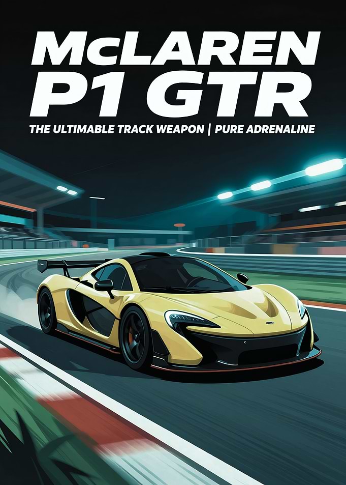 McLaren P1 GTR on Track