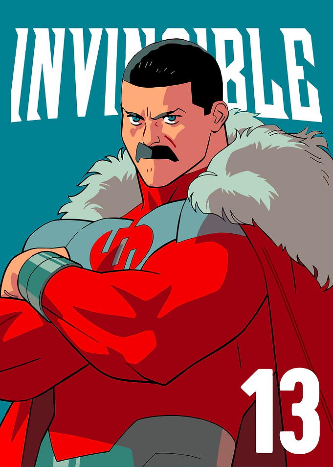 Invincible Comic Cover with Omni-Man