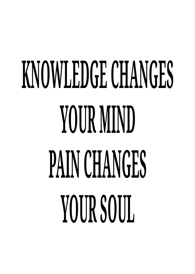 Knowledge and Pain Quote