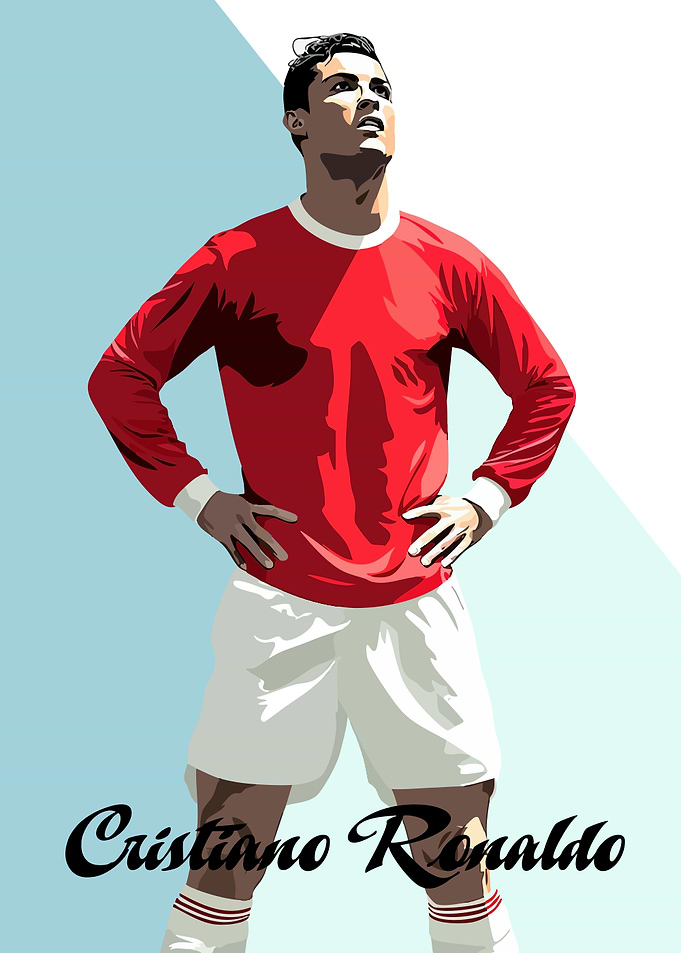 Cristiano Ronaldo in Red Jersey