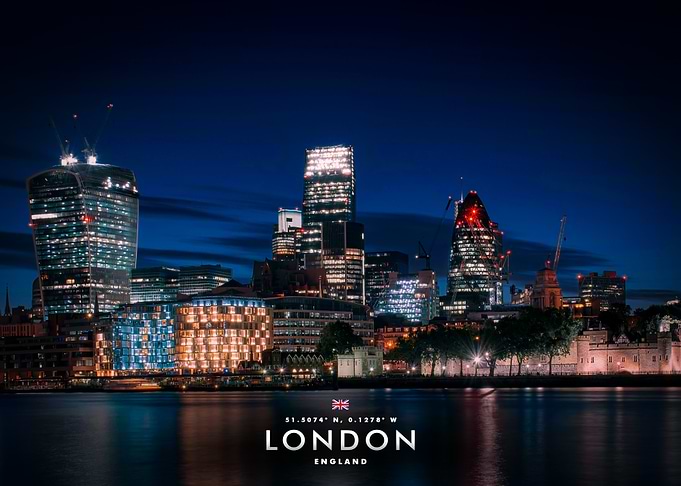 London Skyline at Night