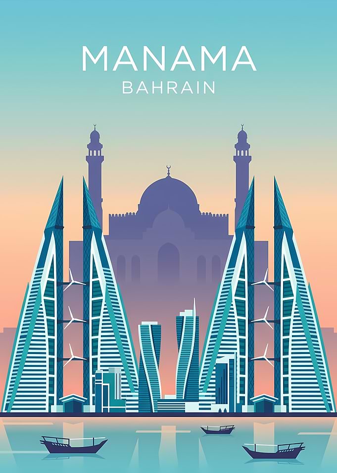 Manama Bahrain Skyline