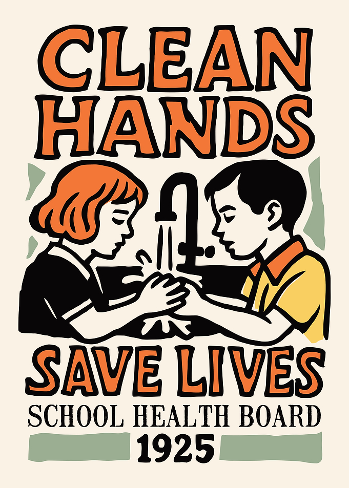 Clean Hands Save Lives Poster