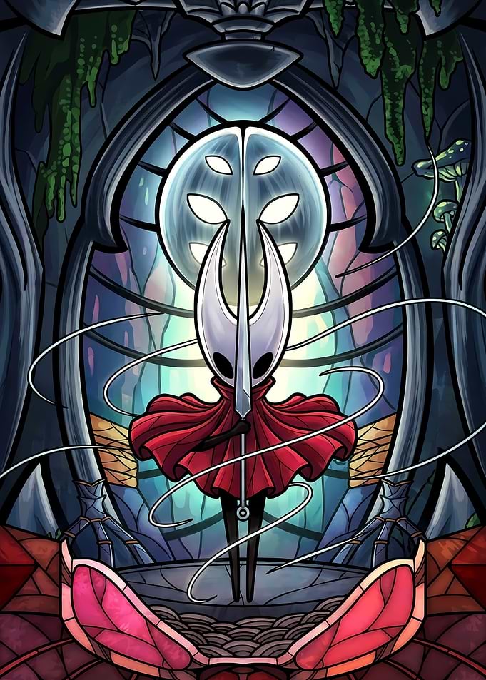 Hornet in Stained Glass Style