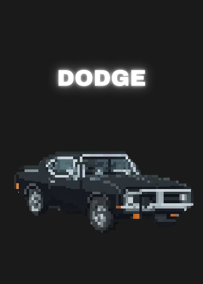 Pixel Art Dodge Car