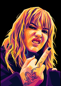 Woman giving middle finger