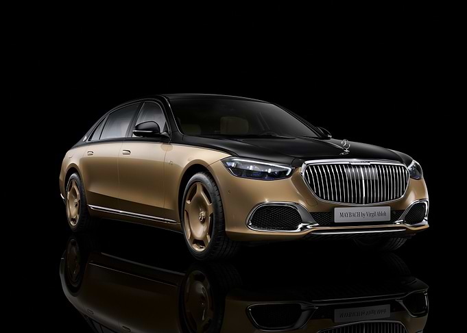 Gold and Black Maybach Sedan
