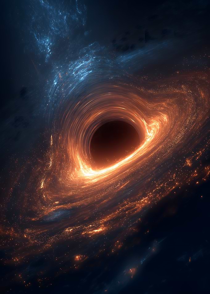 Interstellar Black Hole with Space Station