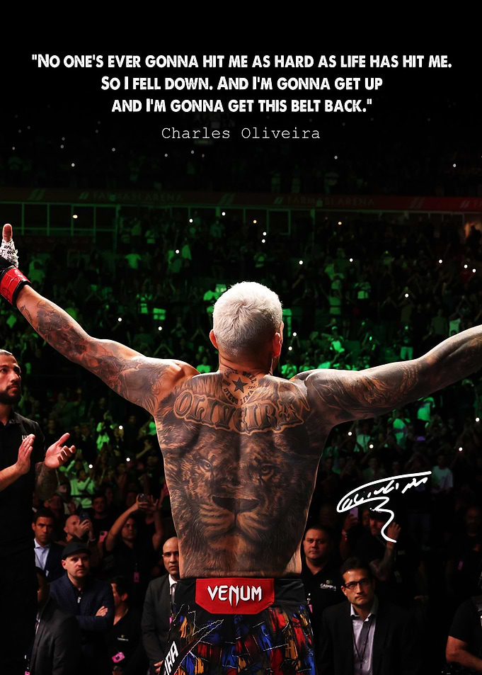 Charles Oliveira Motivational Quote