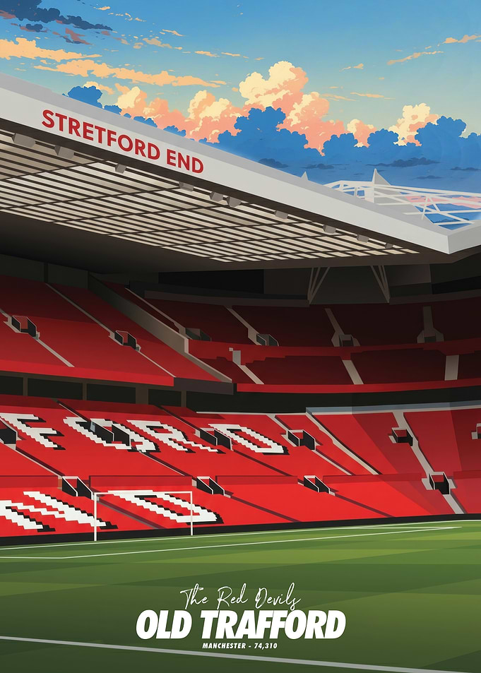 Old Trafford Stadium Poster