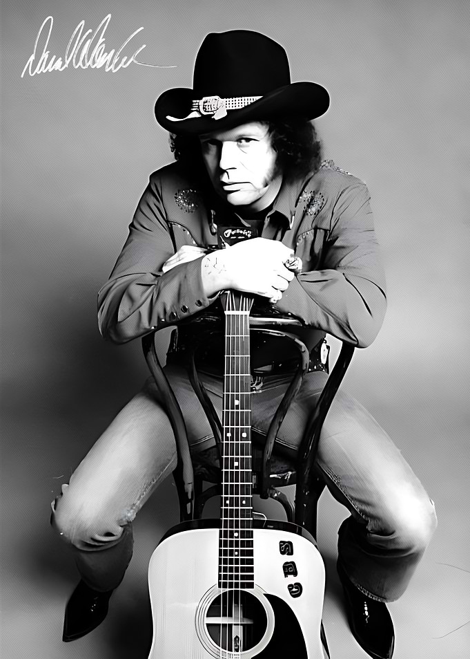 David Allan Coe Star with Guitar