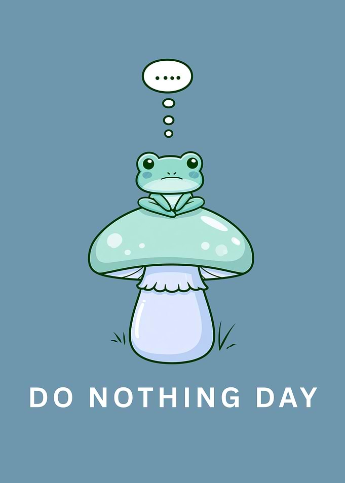 Frog on Mushroom Thinking