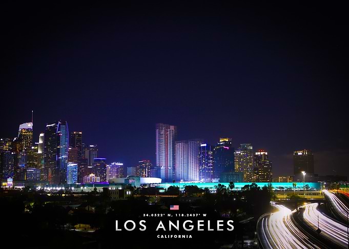 Los Angeles Skyline at Night