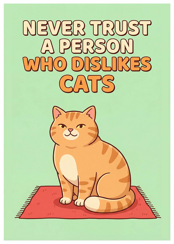 Funny Cat Poster
