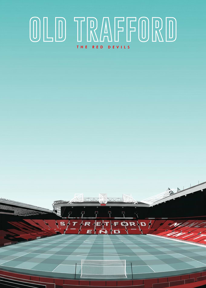 Old Trafford Stadium Minimalist Art