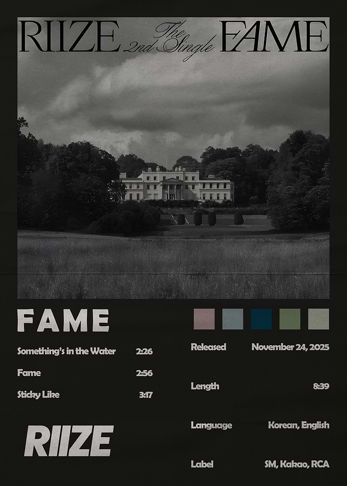 RIIZE The 2nd Single FAME Album Cover
