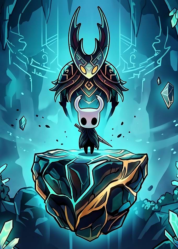 Hollow Knight Characters in Blue Cave