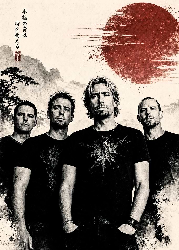 Nickelback Japanese Inspired Poster
