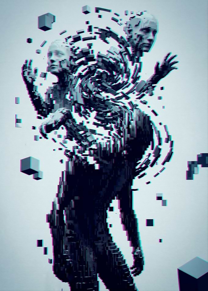 Digital Humanoid Figures Deconstructing