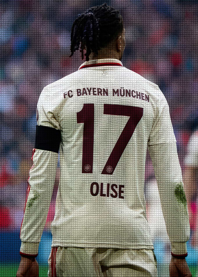 Olise with Number 17 Jersey