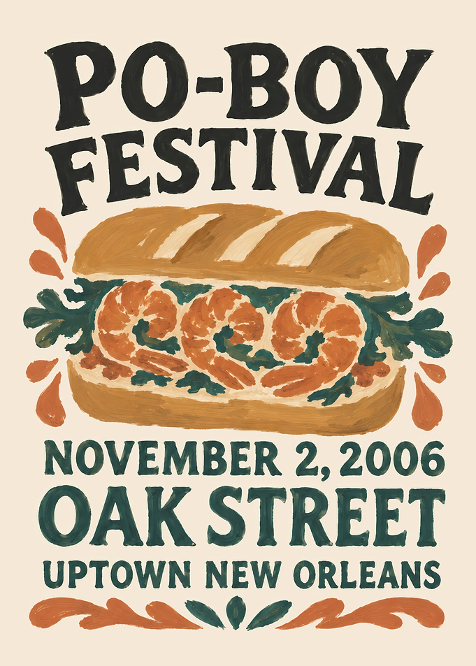 Po-Boy Festival Poster