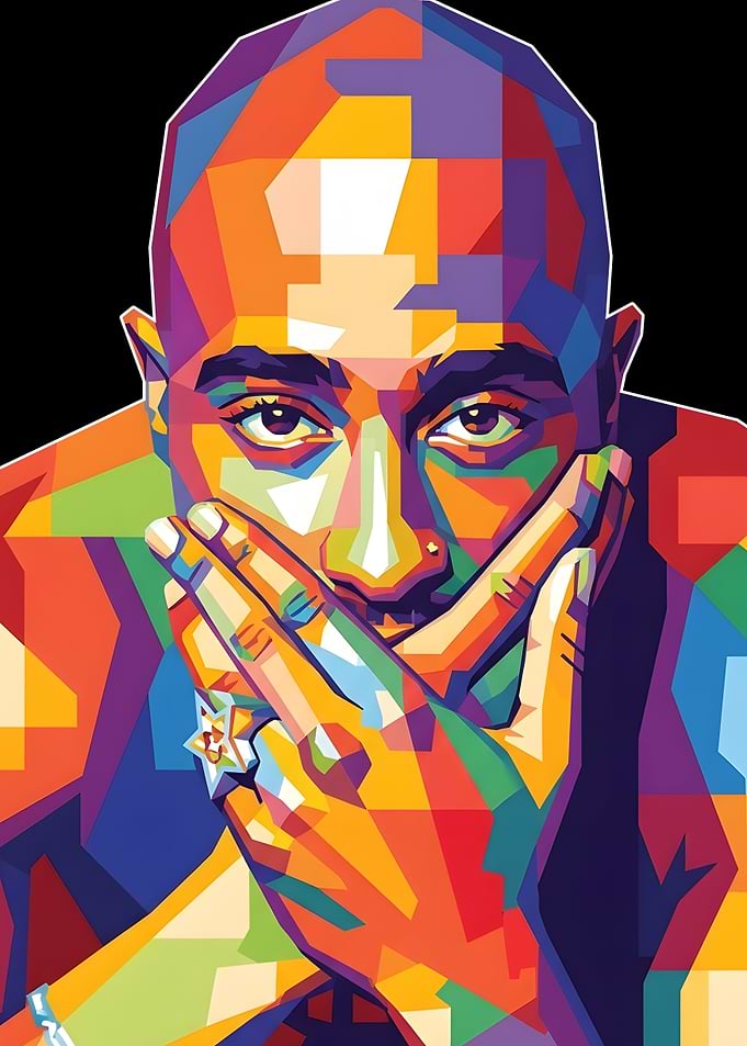 Tupac Shakur Pop Art Portrait