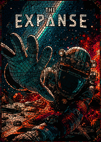 The Expanse Astronaut Mosaic Poster