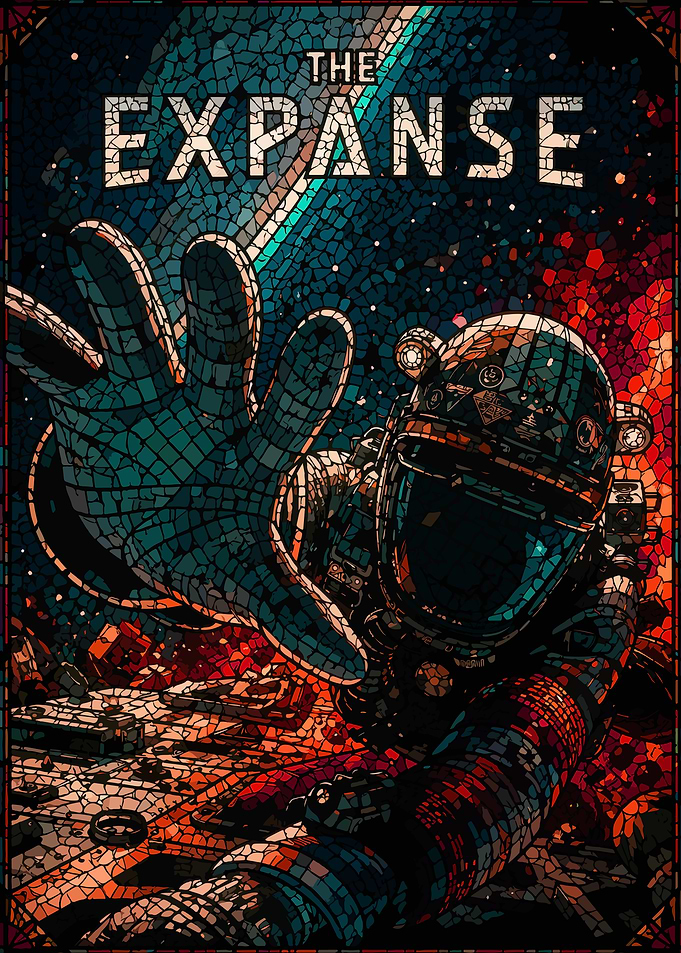 The Expanse Astronaut Mosaic Poster