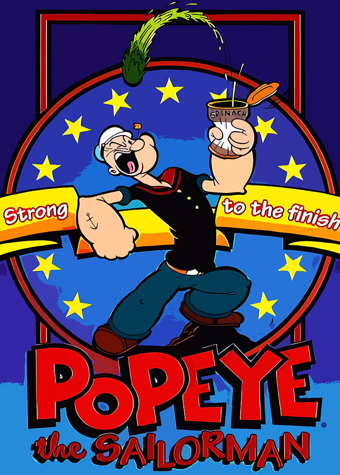 Popeye the Sailor Man with Spinach