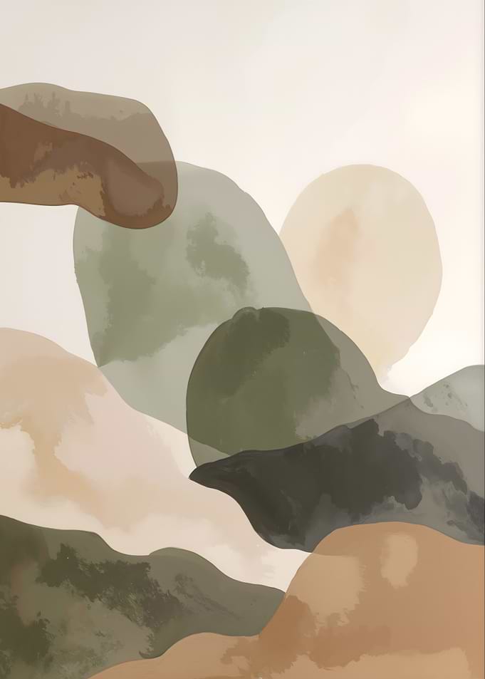 Abstract Watercolor Shapes
